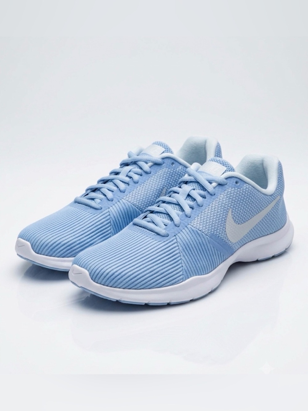Nike Womenβs Pastel Blue Lace-Up Athletic Sneakersβ